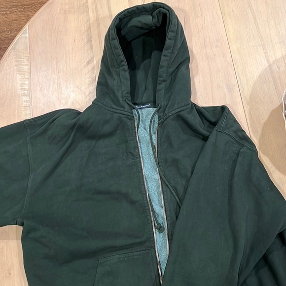 Brandy Melville Other - Brandt Melville dark green heavy zipper sweatshirt